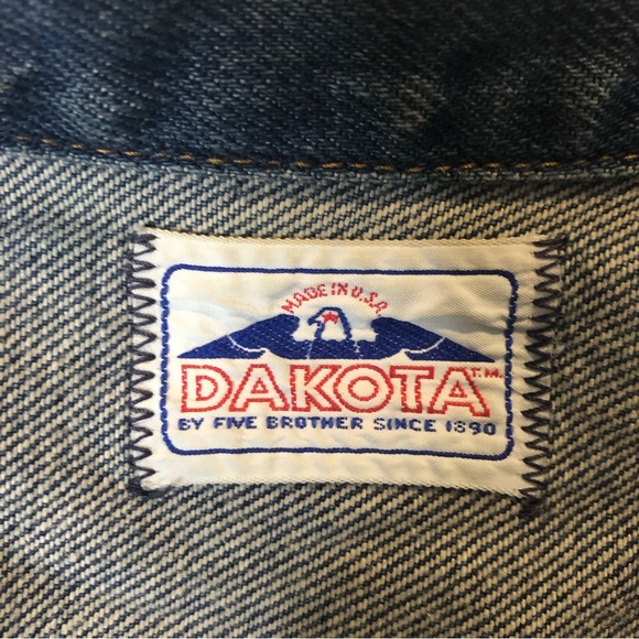 Vintage Dakota blue mid wash denim jean jacket size small - Picture 5 of 15